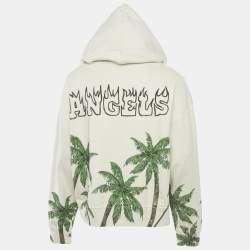 Pre Owned سويت شيرت قطن من بالم أنجلز بيج بطبعة بالما وجمجمة مقاس وسط