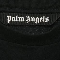 Palm Angels Black Sprayed Logo Jersey T-Shirt XXS