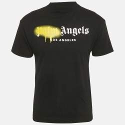 Palm Angels Black Sprayed Logo Jersey T-Shirt XXS