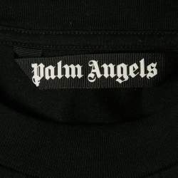 Palm Angels Black Shark Print Jersey T-Shirt M