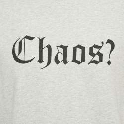 Pre Owned Palm Angels Grey Mélange Printed Cotton Crew Neck T-Shirt XL