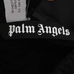 Pre Owned Palm Angels Black Graphic Print Jersey Jogger Pants S