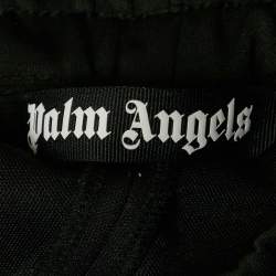 Pre Owned Palm Angels Black Logo Print Crepe Sweatpants XS