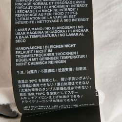 Pre Owned Palm Angels White Logo Print Jersey Long Sleeve T-Shirt M