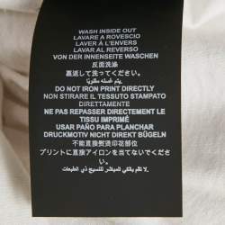 Pre Owned Palm Angels White Logo Print Jersey Long Sleeve T-Shirt M