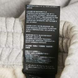 Pre Owned Palm Angels Grey Bandana Applique Cotton Joggers XS