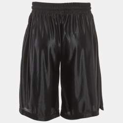 Pre Owned Palm Angels Black Logo Print Jersey Shorts XL