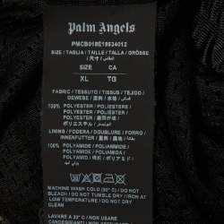 Pre Owned Palm Angels Black Logo Print Jersey Shorts XL