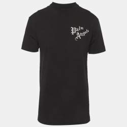 Pre Owned Palm Angels Black Back Print Jersey T-Shirt S