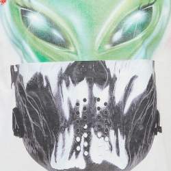 Pre Owned Palm Angels White Back Printed Jersey T-Shirt XS