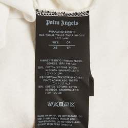 Pre Owned Palm Angels White Back Printed Jersey T-Shirt XS
