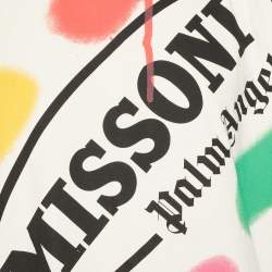 Pre Owned Palm Angels x Missoni Beige Printed Jersey T-Shirt L