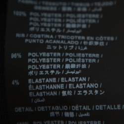 Pre Owned Palm Angels Navy Blue Jersey Contrast Trim Detail Track Jacket M