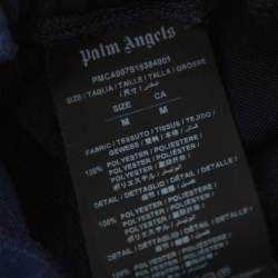 Pre Owned Palm Angels Navy Blue Jersey Side Stripe Detail Track Pants M