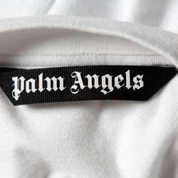 Palm Angels White Cotton Classic Logo Oversized T-Shirt XXL