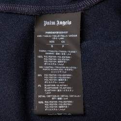 Palm Angels Navy Blue Jersey Strip Detail Track Jacket S