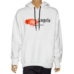 Luxury sweatshirt for men - Palm Angels orange sweatshirt with
