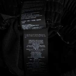 Pre Owned Palm Angels Black Jersey Contrast Trimmed Logo Printed Track Pants M 