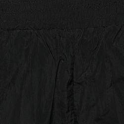 بنطلون رياضي بالم أنجلز قماش صناعي أسود بطبعة الشعار مقاس كبير - لارج