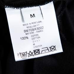Pre Owned Givenchy Black Ice Bear Logo Printed Cotton T-Shirt L