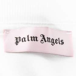 Pre Owned Palm Angels White Cotton Ice Bear Print Crew Neck T-Shirt L