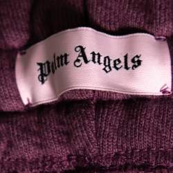 Palm Angels Purple Cotton Kill The Bear Embroidered Shorts M