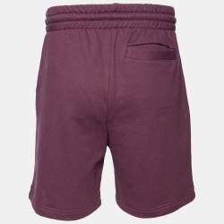Palm Angels Purple Cotton Kill The Bear Embroidered Shorts M