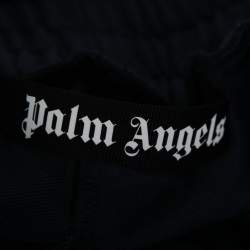 Pre Owned Palm Angels Navy Knit Logo Print Joggers S