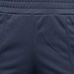 Pre Owned Palm Angels Navy Knit Logo Print Joggers S