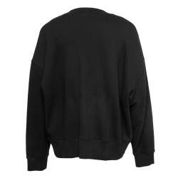 Palm Angels Black Cotton Bear Embroidered Sweatshirt XL