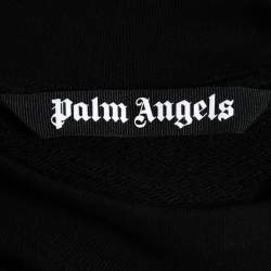 Palm Angels Black Cotton Bear Embroidered Sweatshirt XL