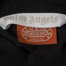 Pre Owned Palm Angels x Missoni Sport Logo Printed Cotton T-Shirt M