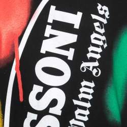 Pre Owned Palm Angels x Missoni Sport Logo Printed Cotton T-Shirt M