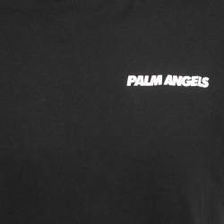 Pre Owned Palm Angels Black Printed Cotton T-Shirt M