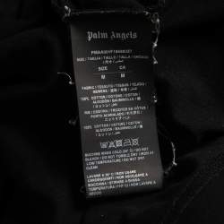 Pre Owned Palm Angels Black Printed Cotton T-Shirt M