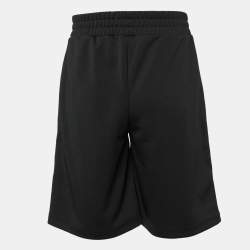 Palm Angels Black Knit Side Striped Bermuda Shorts S