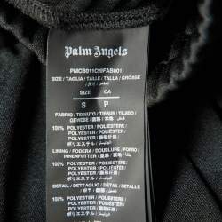 Palm Angels Black Knit Side Striped Bermuda Shorts S