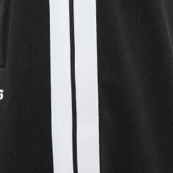 Palm Angels Black Knit Side Striped Bermuda Shorts S