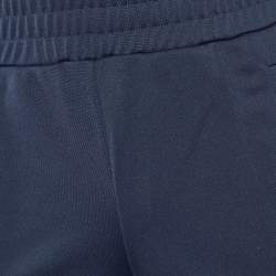 Palm Angels Navy Blue Knit Side Striped Track Pants S