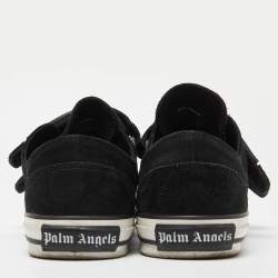 Palm Angels Suede/White Suede Double Velcro Strap Low Top Sneakers Size 41