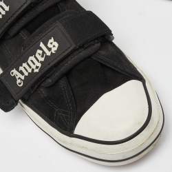 Palm Angels Suede/White Suede Double Velcro Strap Low Top Sneakers Size 41