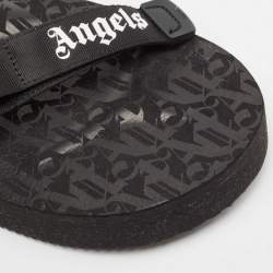 Palm Angels x Suicoke Black Canvas Slide Sandals Size 44