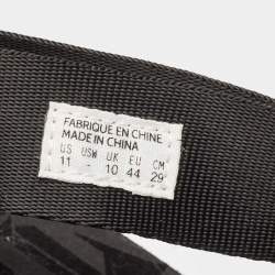 Palm Angels x Suicoke Black Canvas Slide Sandals Size 44