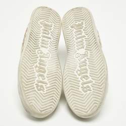 Pre Owned Palm Angels Palm One Size 41 White Sprayprint Leather Low Top Sneakers