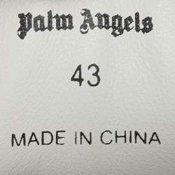 Pre Owned Palm Angels Palm One Size 43 White Sprayprint Leather Low Top Sneakers