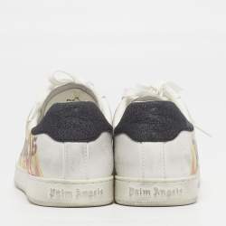 Pre Owned Palm Angels Palm One Size 43 White Sprayprint Leather Low Top Sneakers