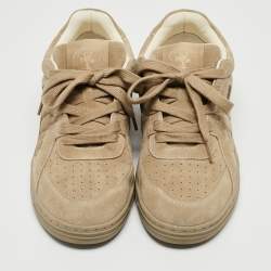 Palm Angels Olive Green Suede Lace Up Sneakers Size 43