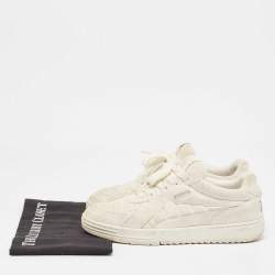 Palm Angels Off White Suede Lace Up Sneakers Size 42