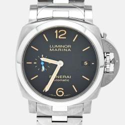 Panerai Black Stainless Steel Luminor Marina PAM00722 Men's Wristwatch 42 mm