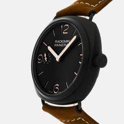 Panerai Brown Composite Radiomir PAM00504 Manual Winding Men's Wristwatch 47 mm